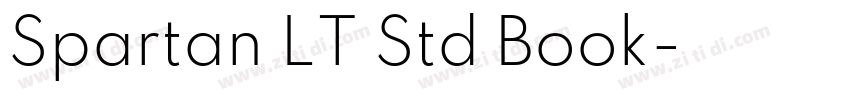 Spartan LT Std Book字体转换